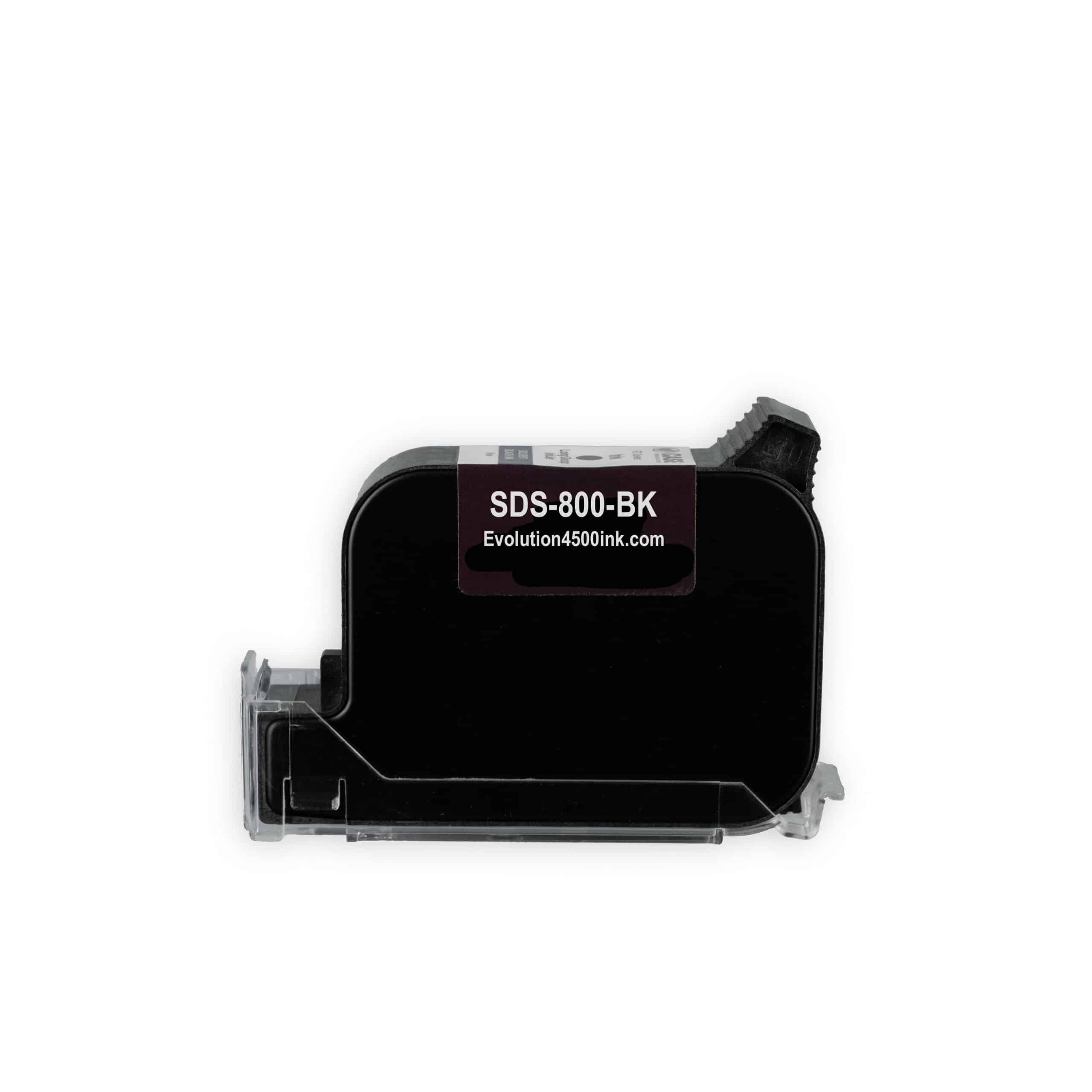 SDS 800 BK Black Solvent Ink cartridges NEW